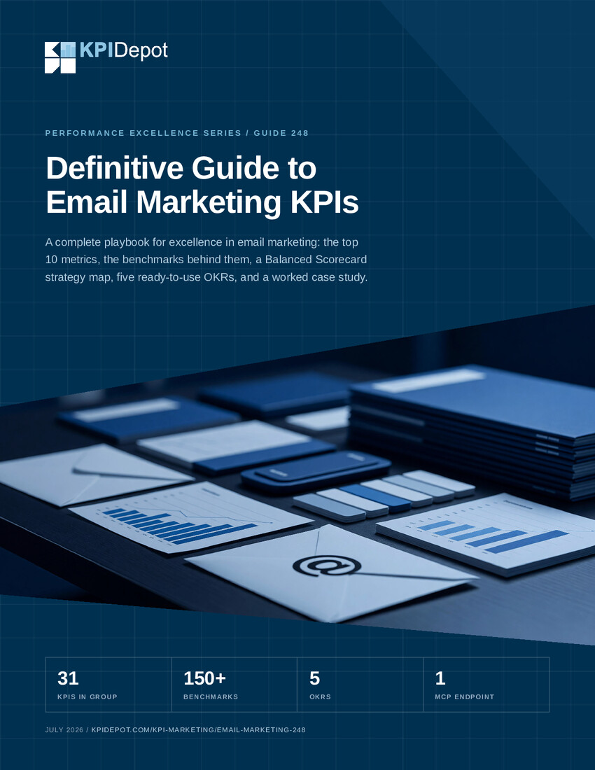 Definitive Guide to Email Marketing KPIs cover