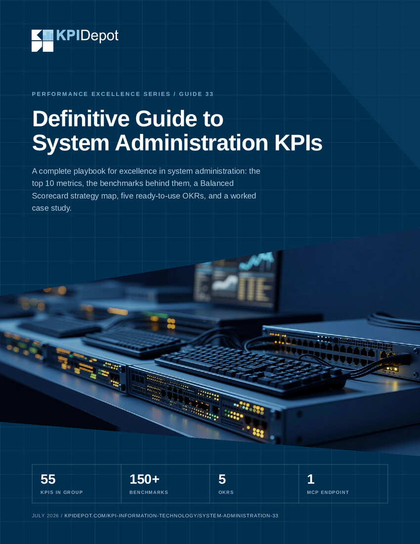 Definitive Guide to System Administration KPIs cover