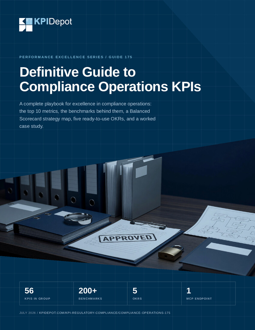 Definitive Guide to Compliance Operations KPIs cover
