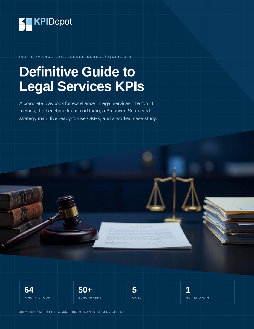 Definitive Guide to Legal Services KPIs cover
