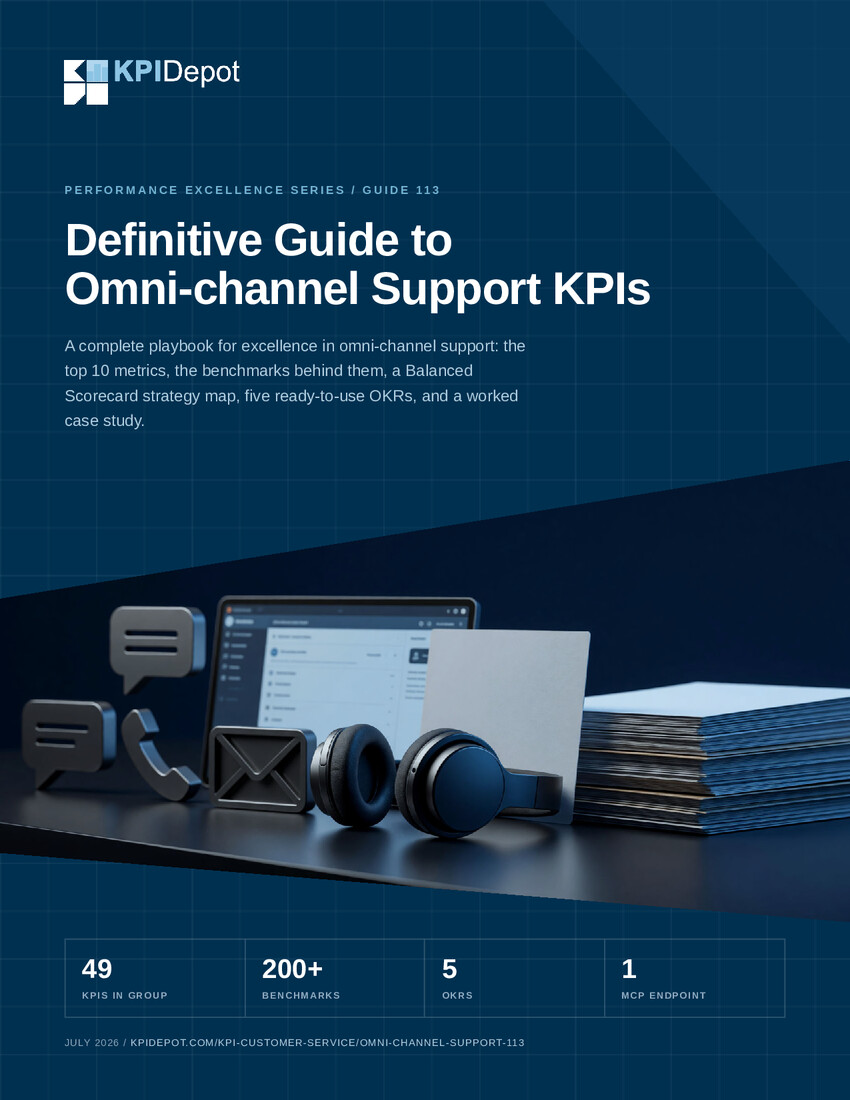 Definitive Guide to Omni-channel Support KPIs cover