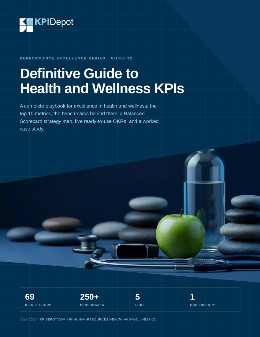 Definitive Guide to Health and Wellness KPIs cover