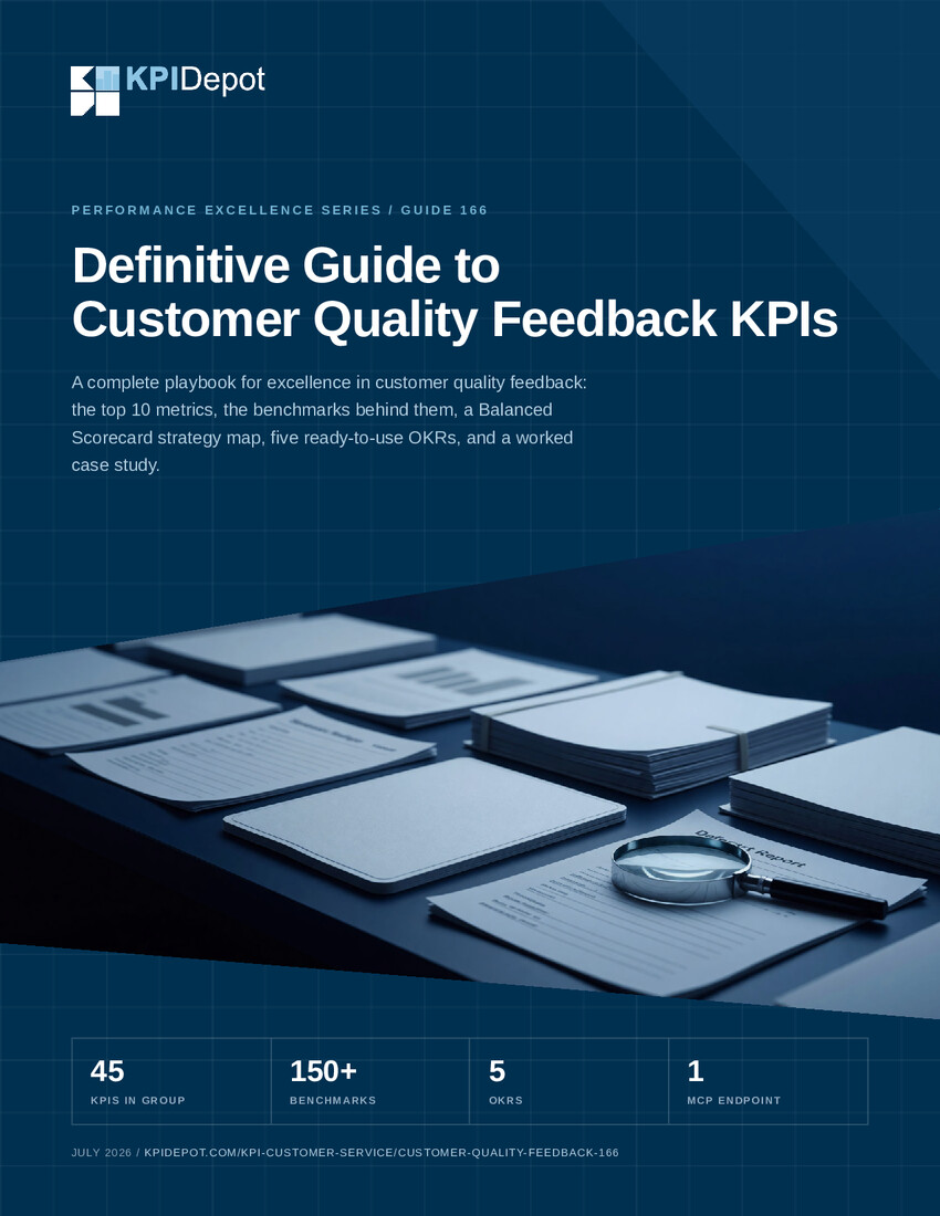 Definitive Guide to Customer Quality Feedback KPIs cover