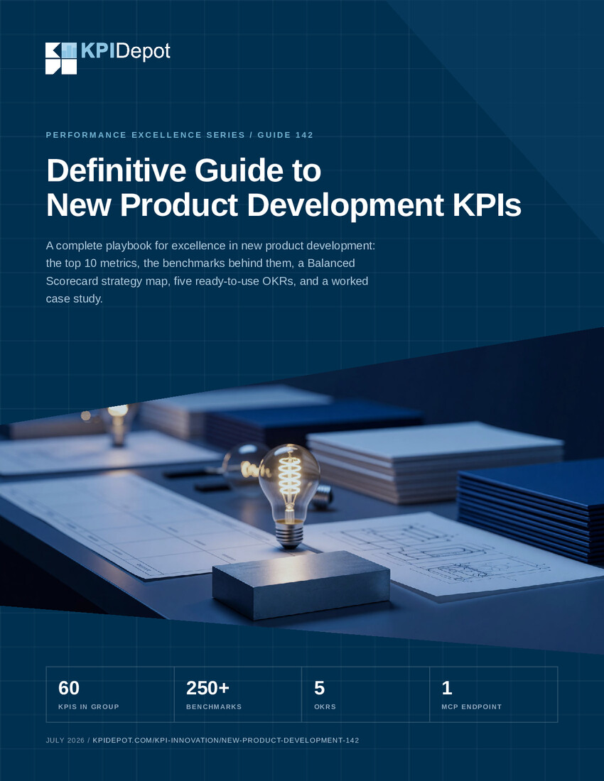 Definitive Guide to New Product Development KPIs cover