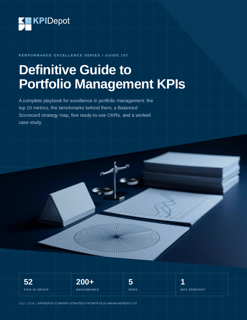 Definitive Guide to Portfolio Management KPIs cover