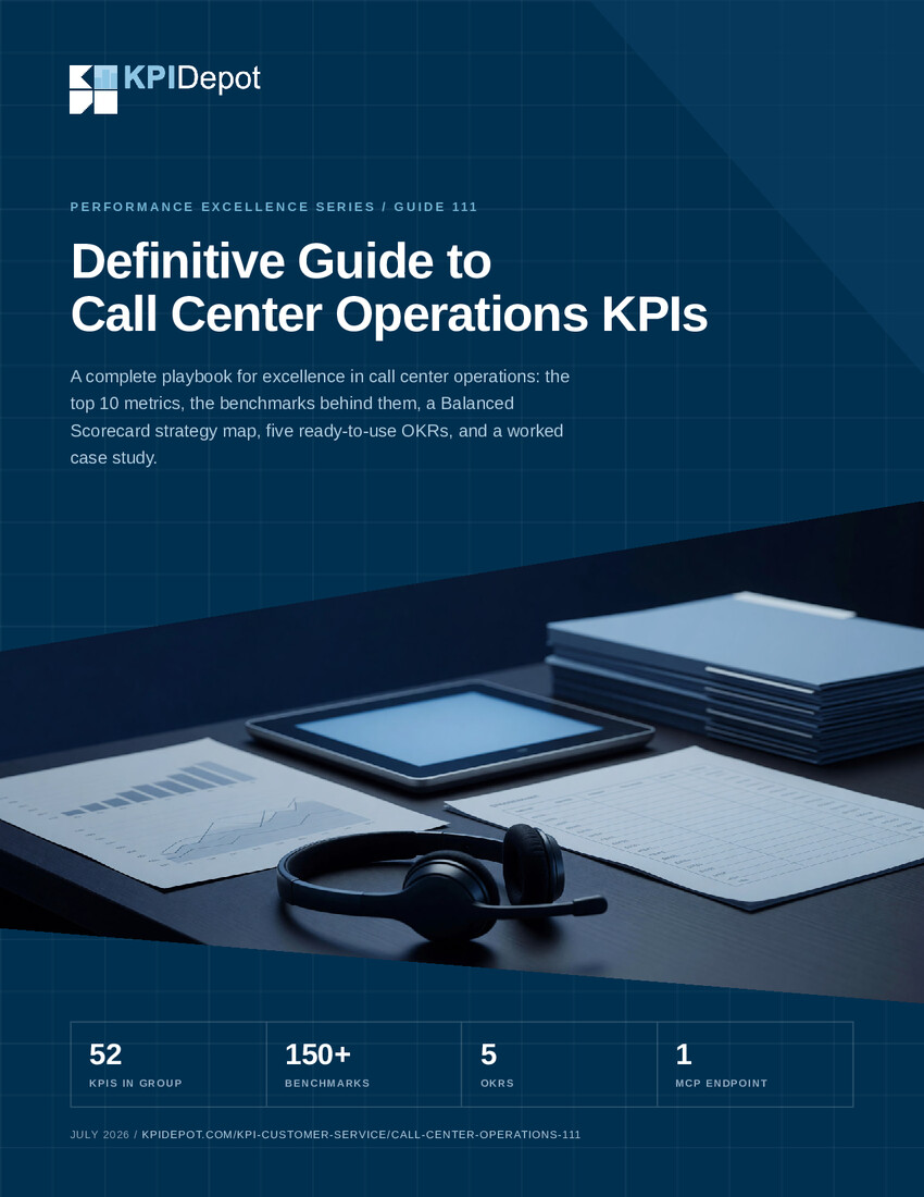 Definitive Guide to Call Center Operations KPIs cover