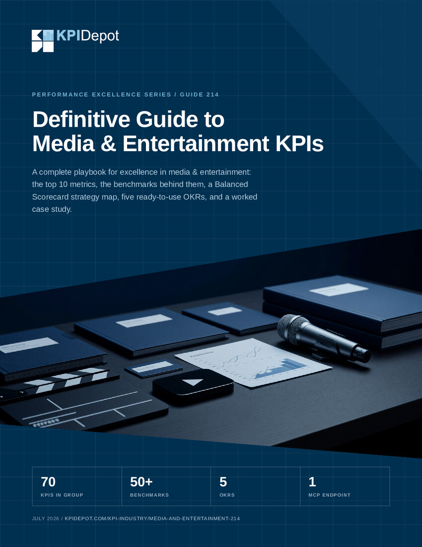 Definitive Guide to Media & Entertainment KPIs cover