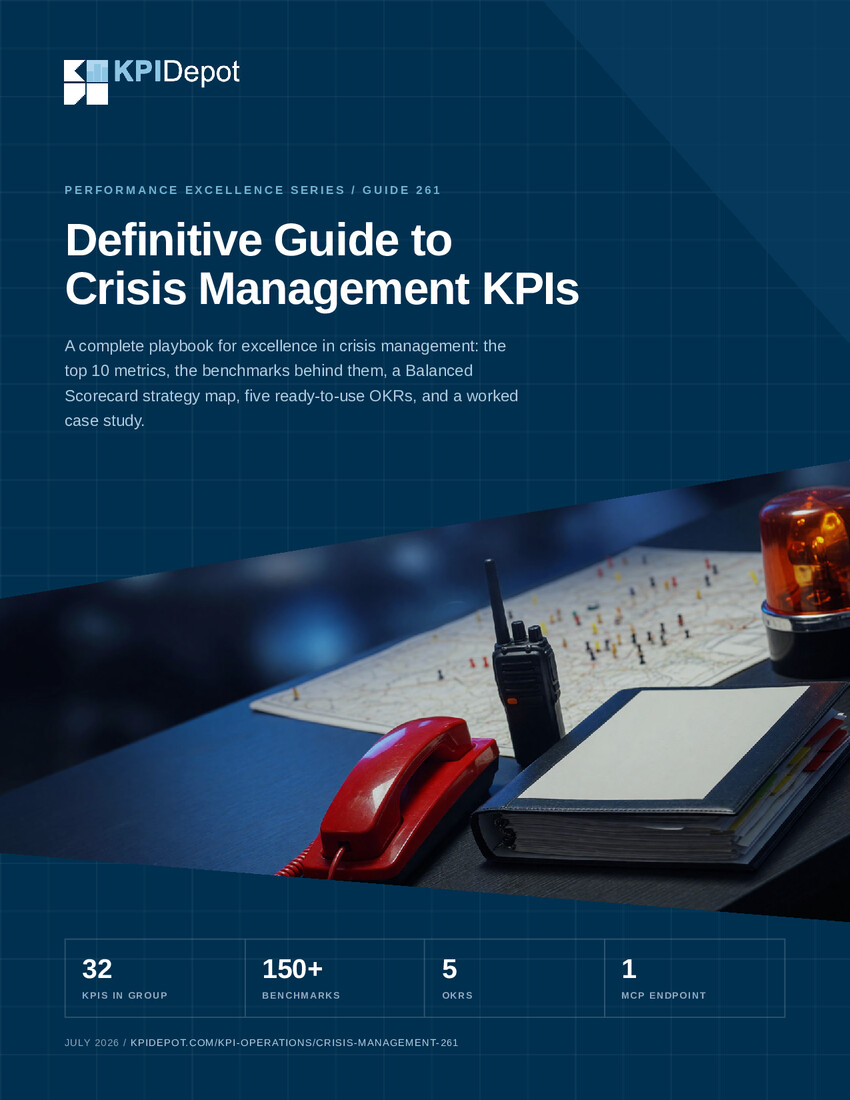 Definitive Guide to Crisis Management KPIs cover