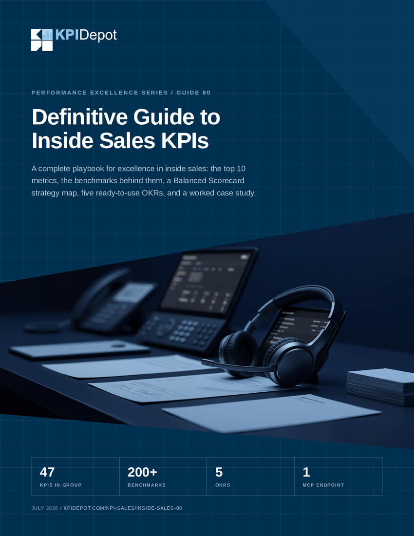 Definitive Guide to Inside Sales KPIs cover