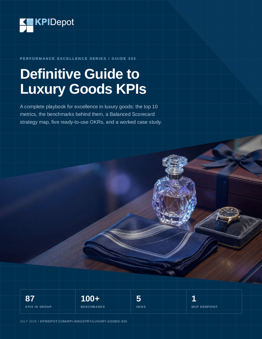 Definitive Guide to Luxury Goods KPIs cover