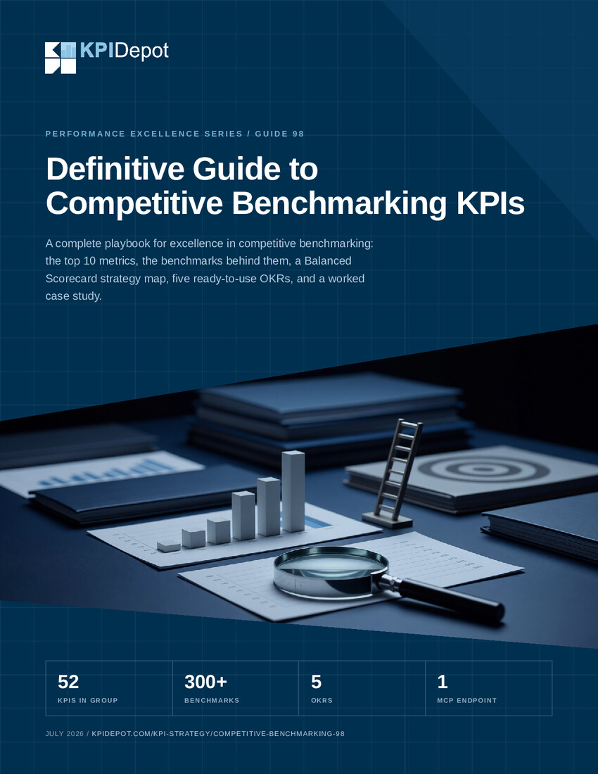 Definitive Guide to Competitive Benchmarking KPIs cover