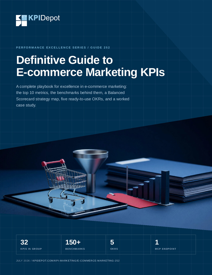 Definitive Guide to E-commerce Marketing KPIs cover