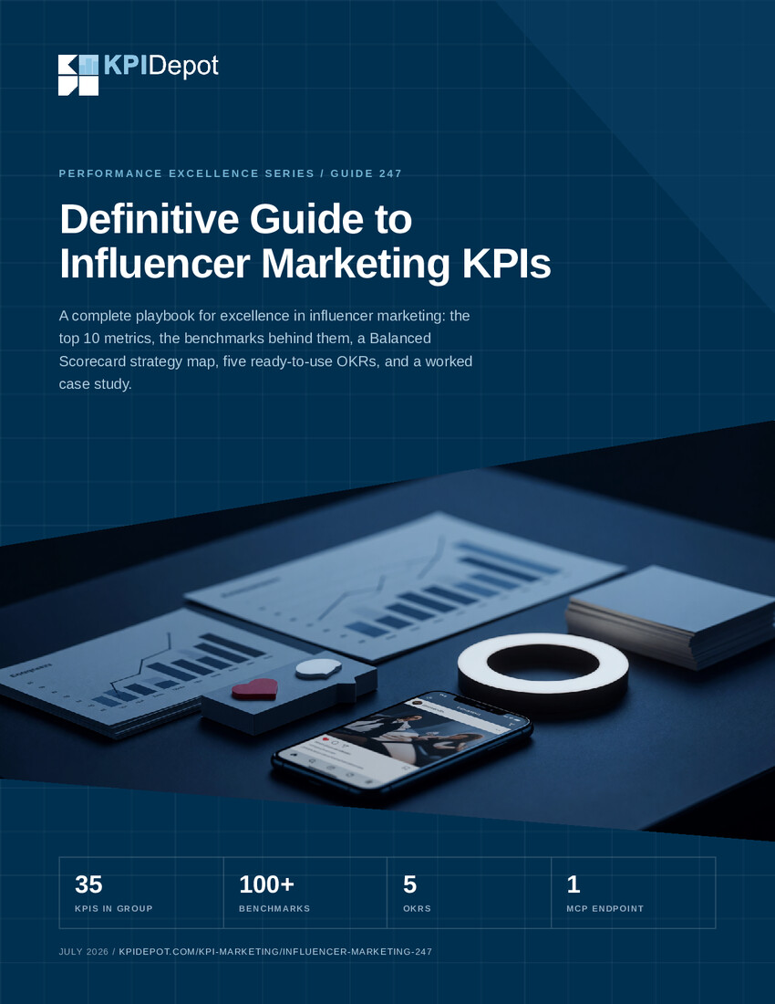 Definitive Guide to Influencer Marketing KPIs cover