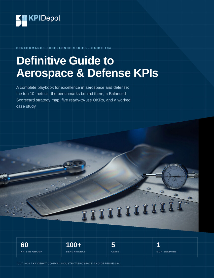 Definitive Guide to Aerospace & Defense KPIs cover