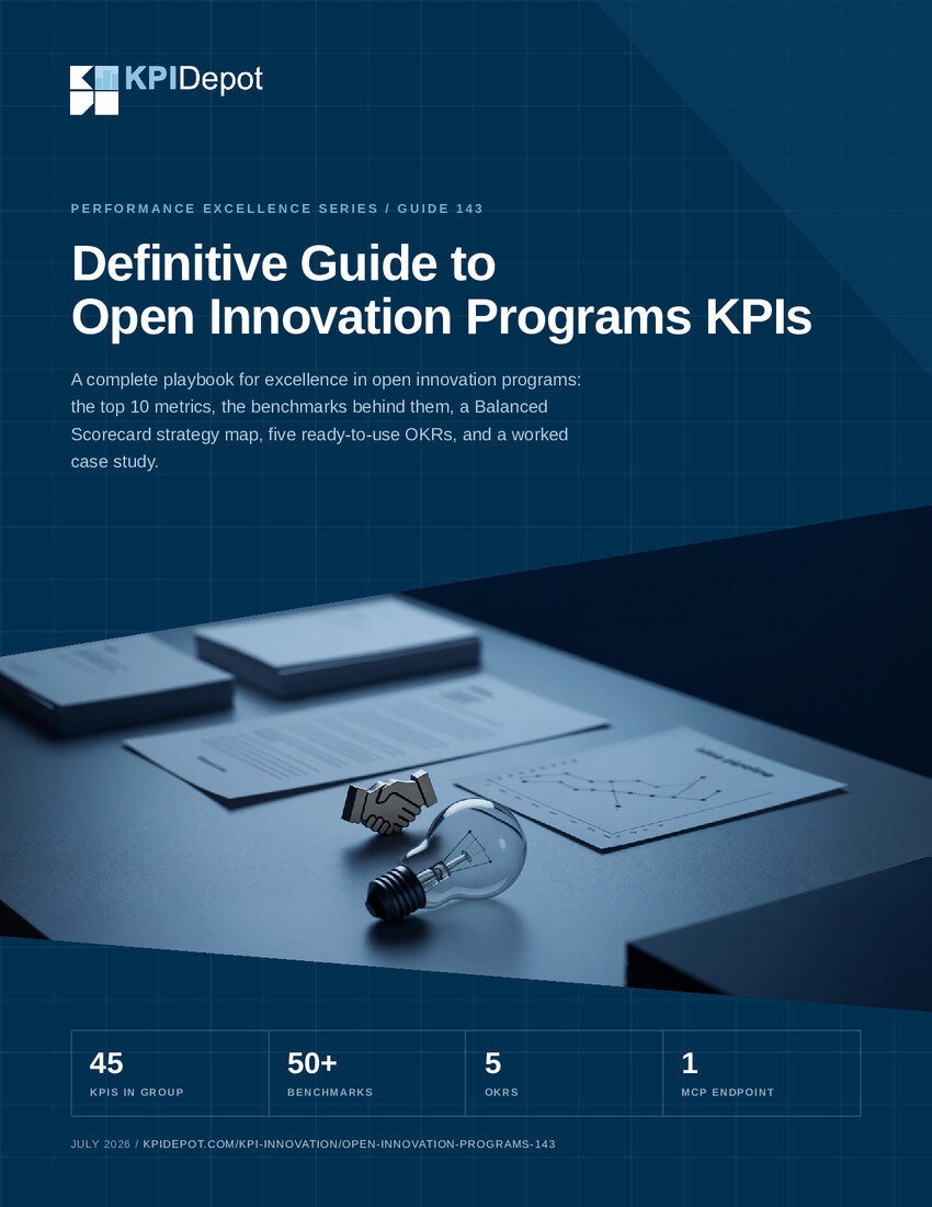 Definitive Guide to Open Innovation Programs KPIs cover