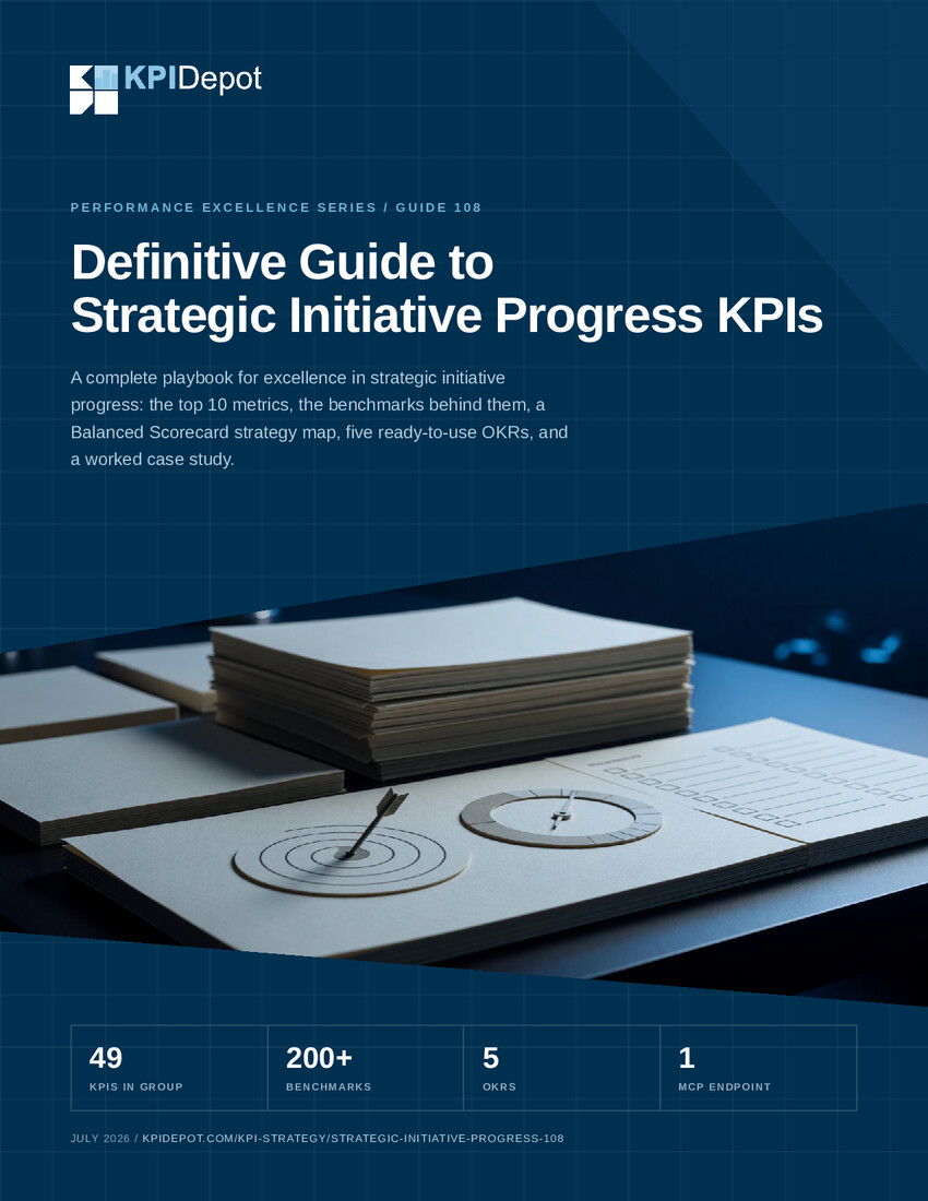 Definitive Guide to Strategic Initiative Progress KPIs cover