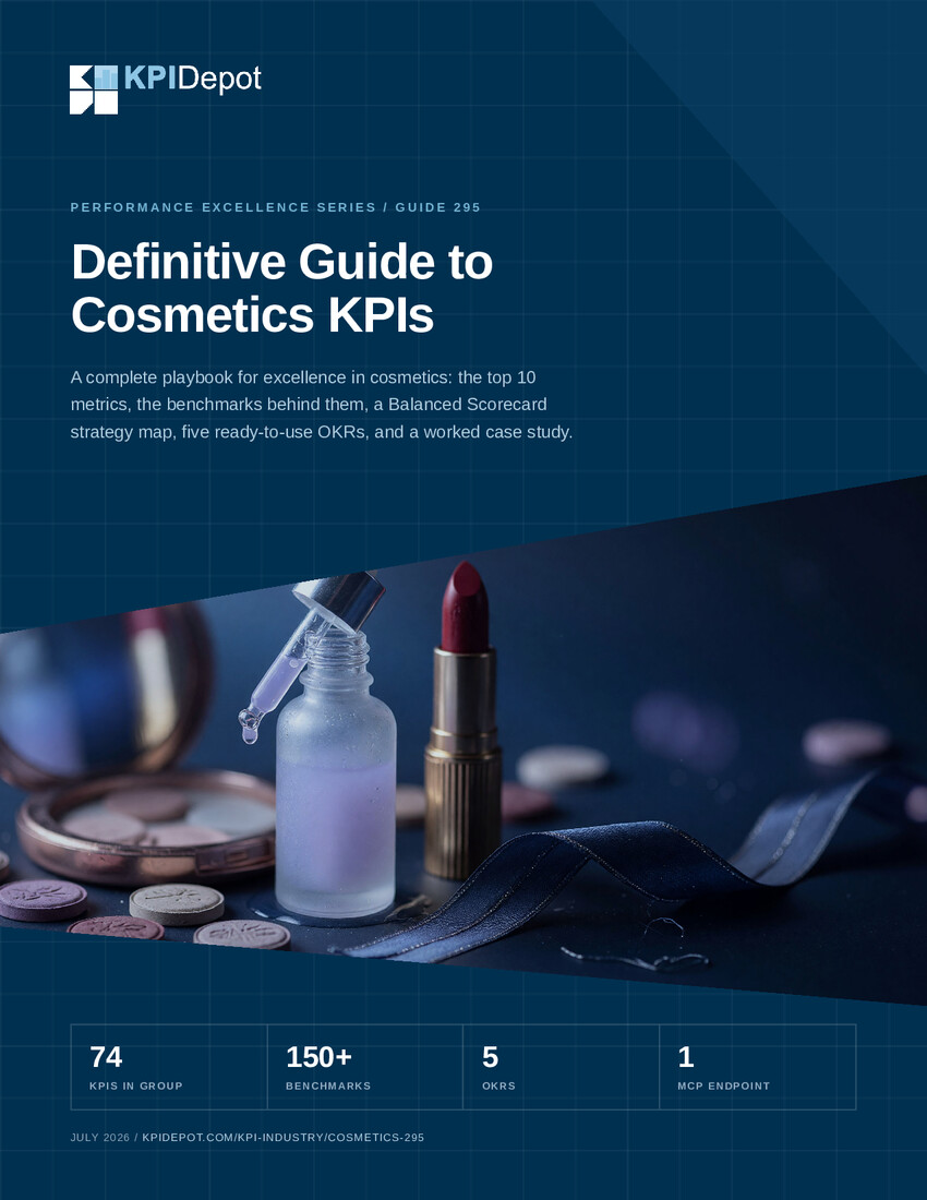 Definitive Guide to Cosmetics KPIs cover