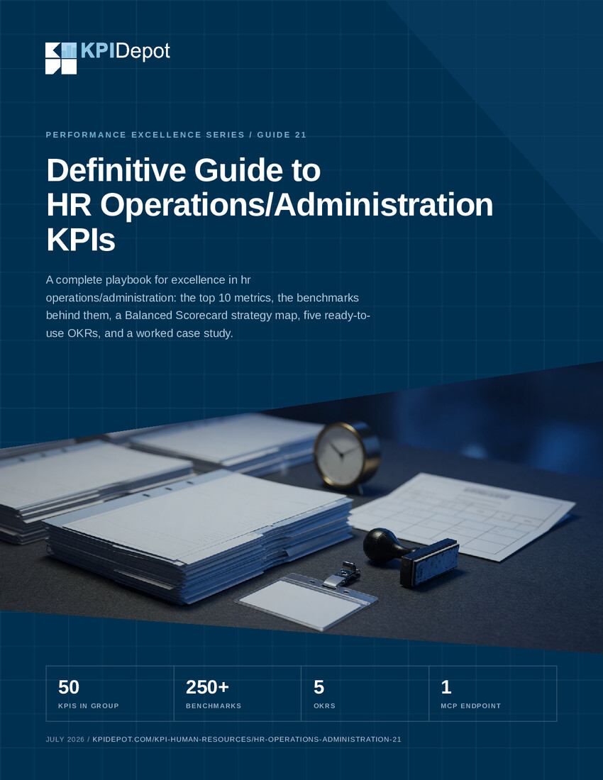 Definitive Guide to HR Operations/Administration KPIs cover