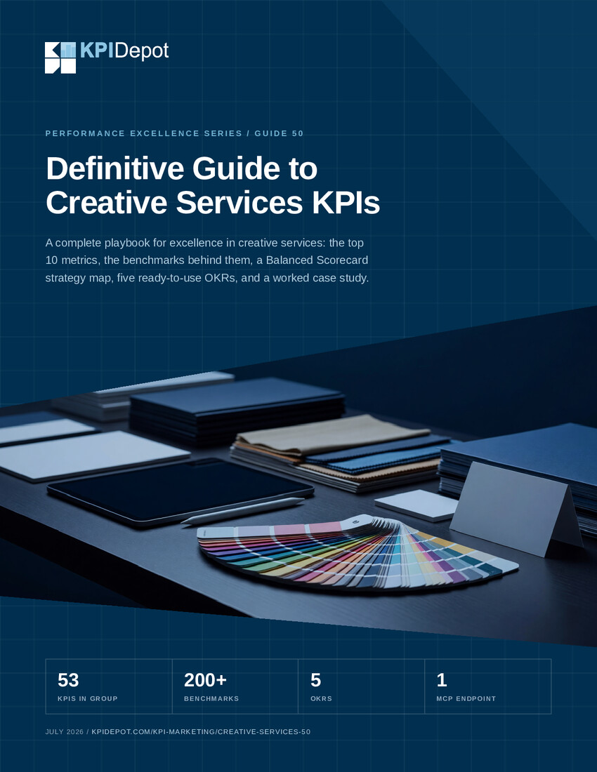 Definitive Guide to Creative Services KPIs cover