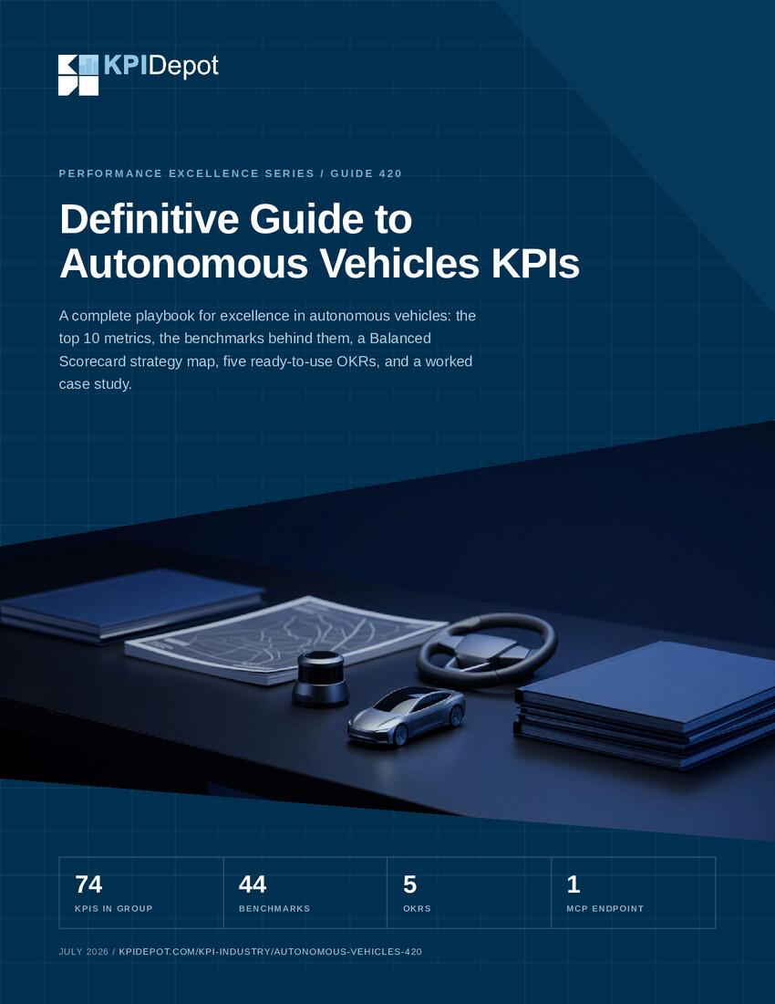 Definitive Guide to Autonomous Vehicles KPIs cover