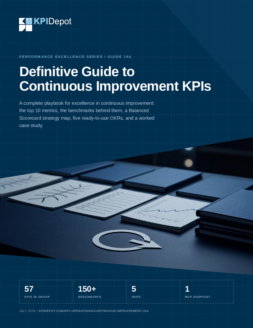 Definitive Guide to Continuous Improvement KPIs cover