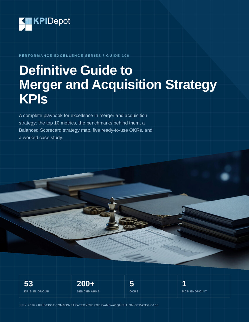 Definitive Guide to Merger and Acquisition Strategy KPIs cover