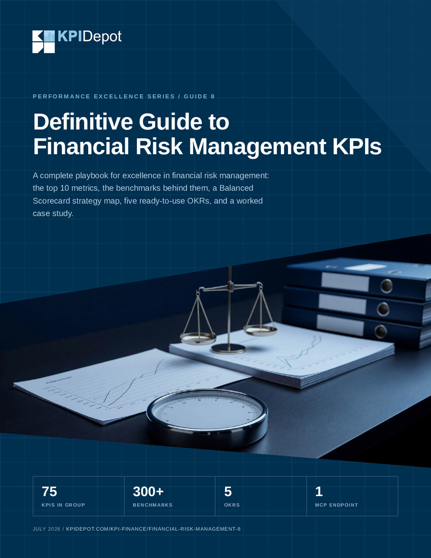 Definitive Guide to Financial Risk Management KPIs cover