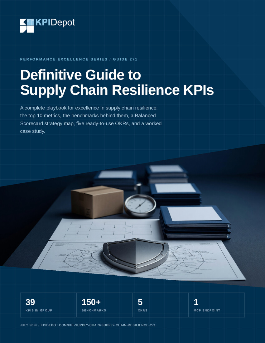 Definitive Guide to Supply Chain Resilience KPIs cover