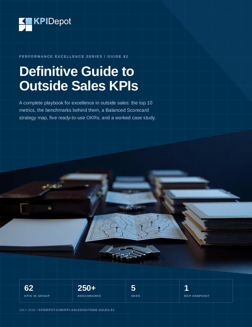 Definitive Guide to Outside Sales KPIs cover