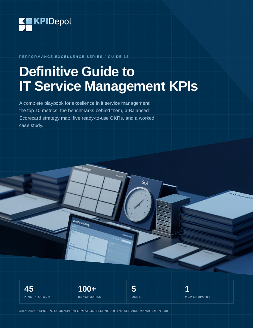 Definitive Guide to IT Service Management KPIs cover