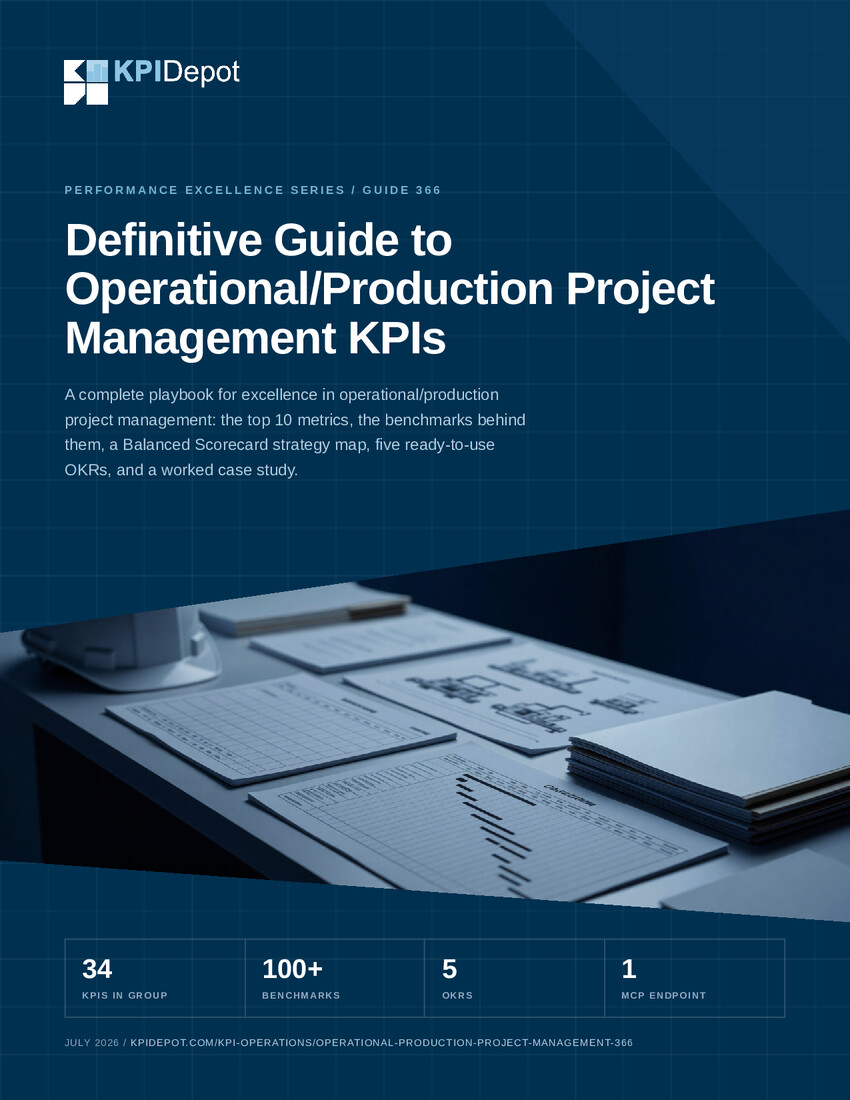 Definitive Guide to Operational/Production Project Management KPIs cover