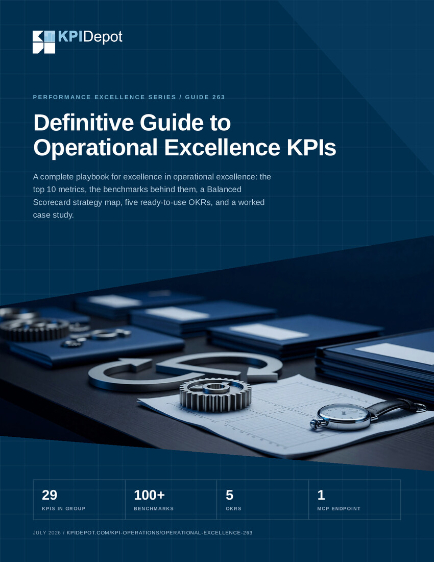 Definitive Guide to Operational Excellence KPIs cover