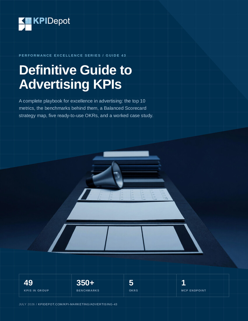 Definitive Guide to Advertising KPIs cover