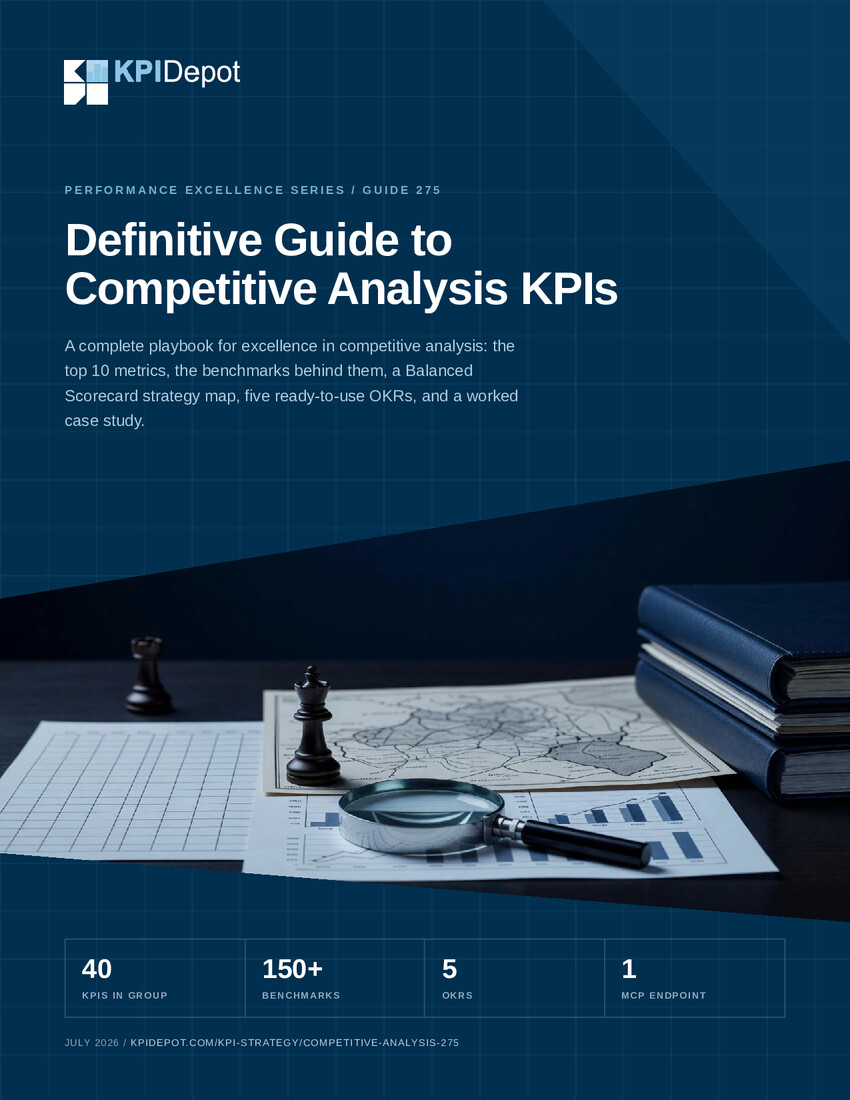 Definitive Guide to Competitive Analysis KPIs cover