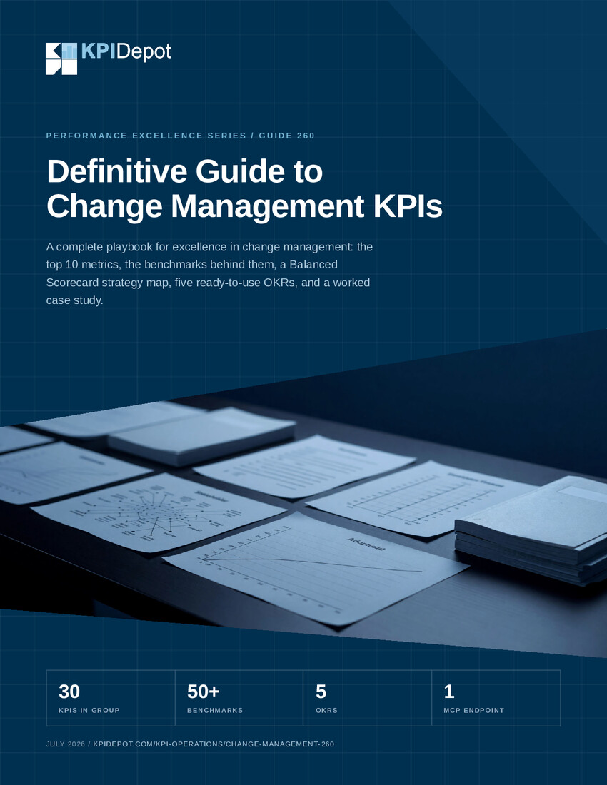 Definitive Guide to Change Management KPIs cover