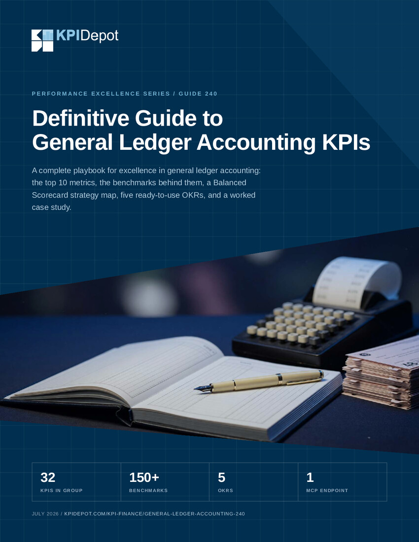 Definitive Guide to General Ledger Accounting KPIs cover