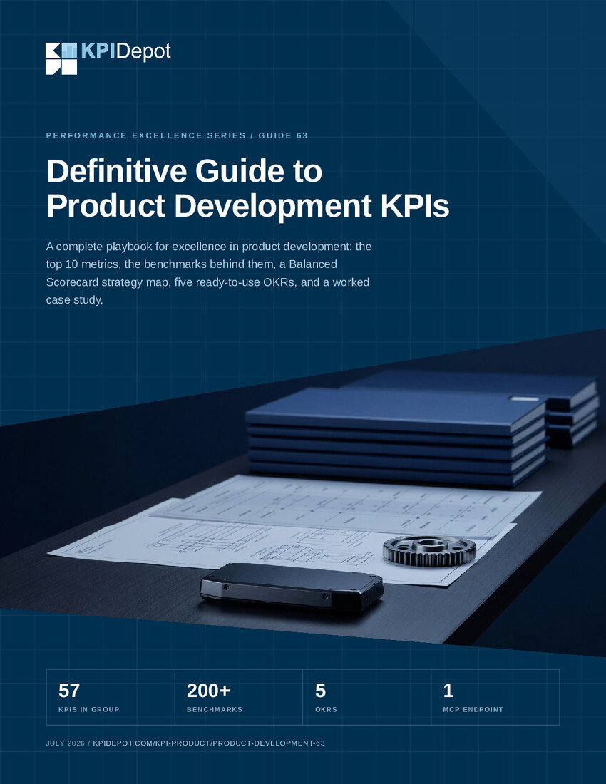 Definitive Guide to Product Development KPIs cover
