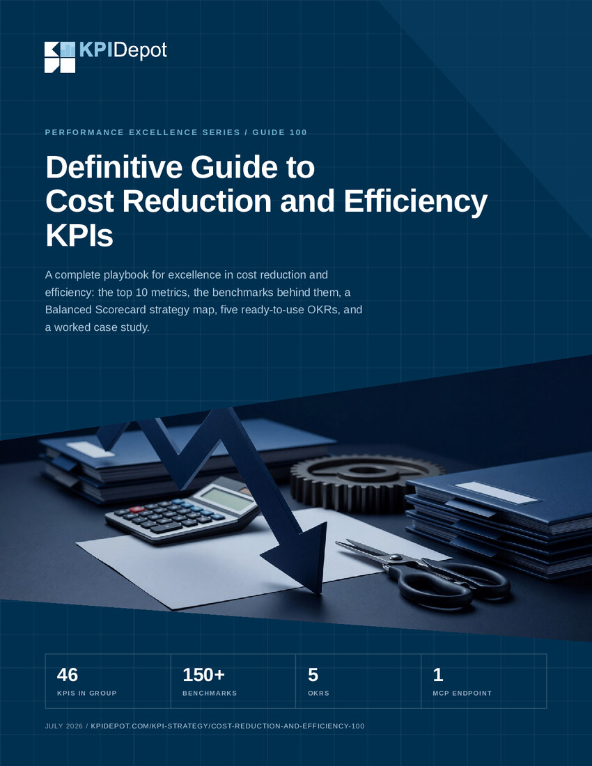 Definitive Guide to Cost Reduction and Efficiency KPIs cover