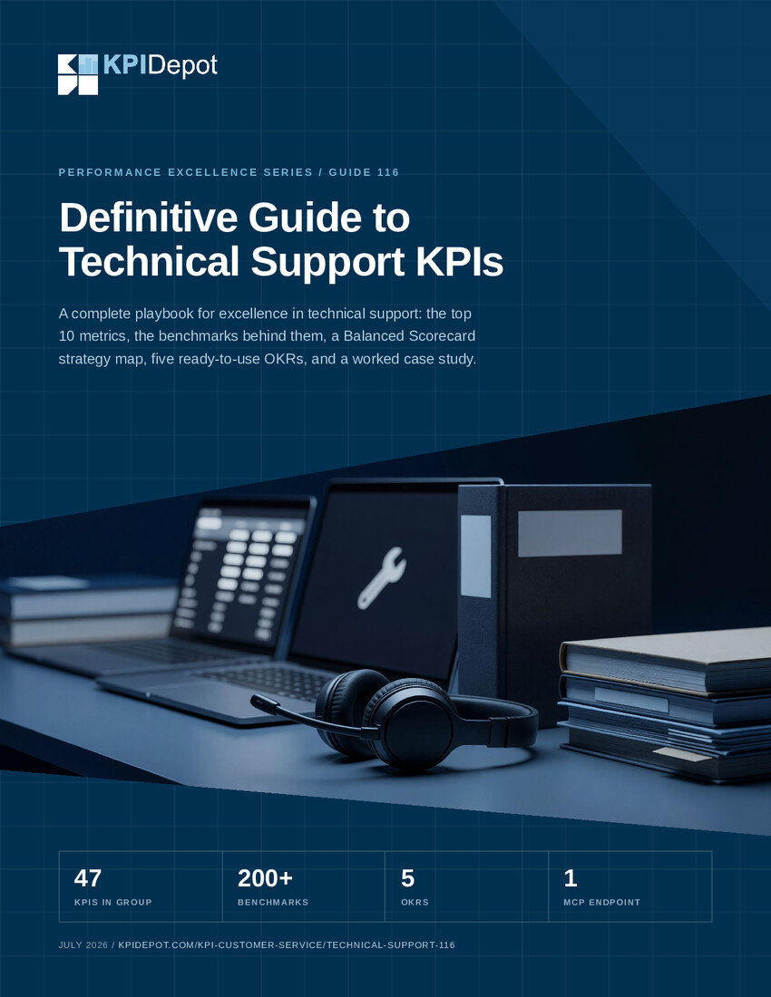 Definitive Guide to Technical Support KPIs cover