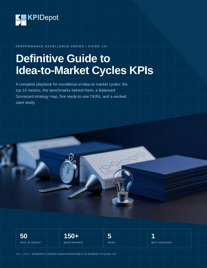 Definitive Guide to Idea-to-Market Cycles KPIs cover