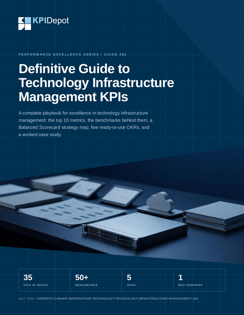 Definitive Guide to Technology Infrastructure Management KPIs cover