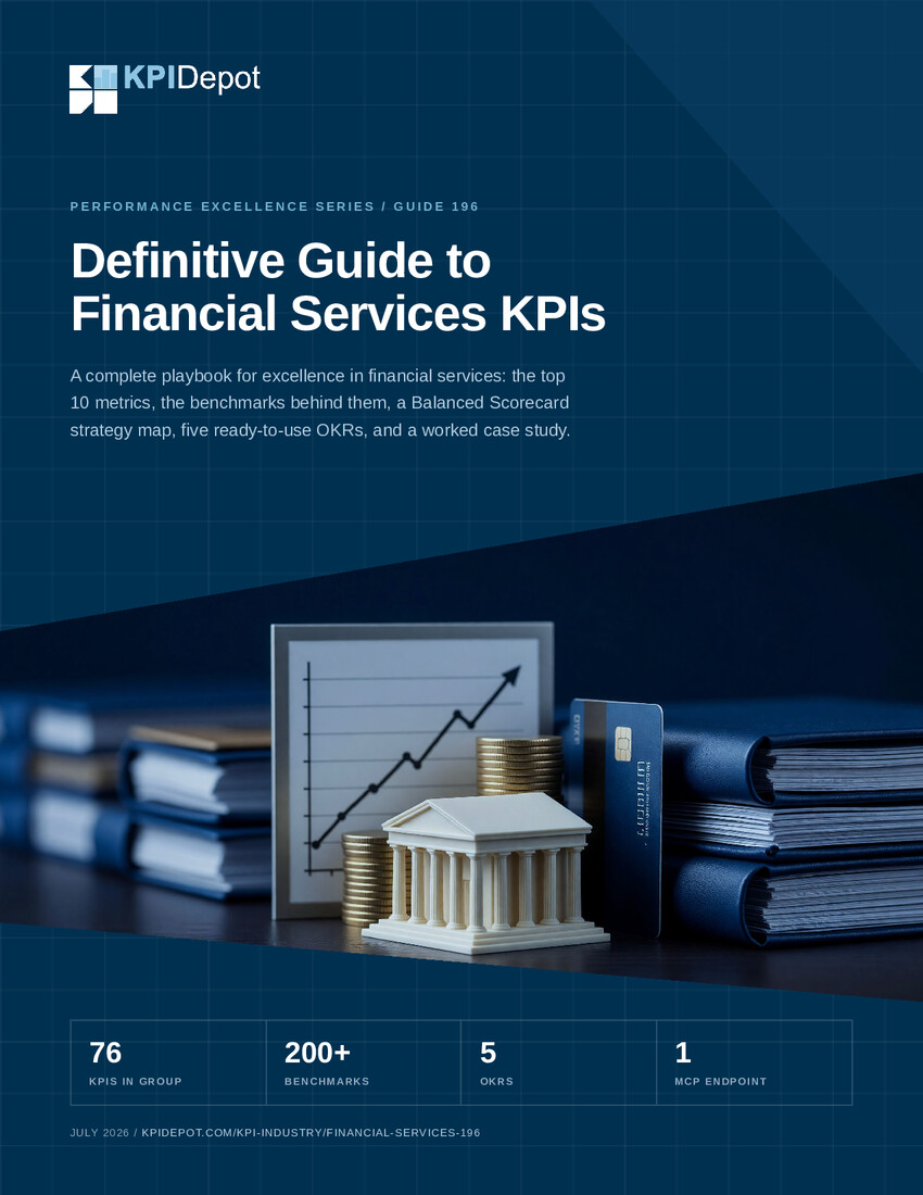 Definitive Guide to Financial Services KPIs cover