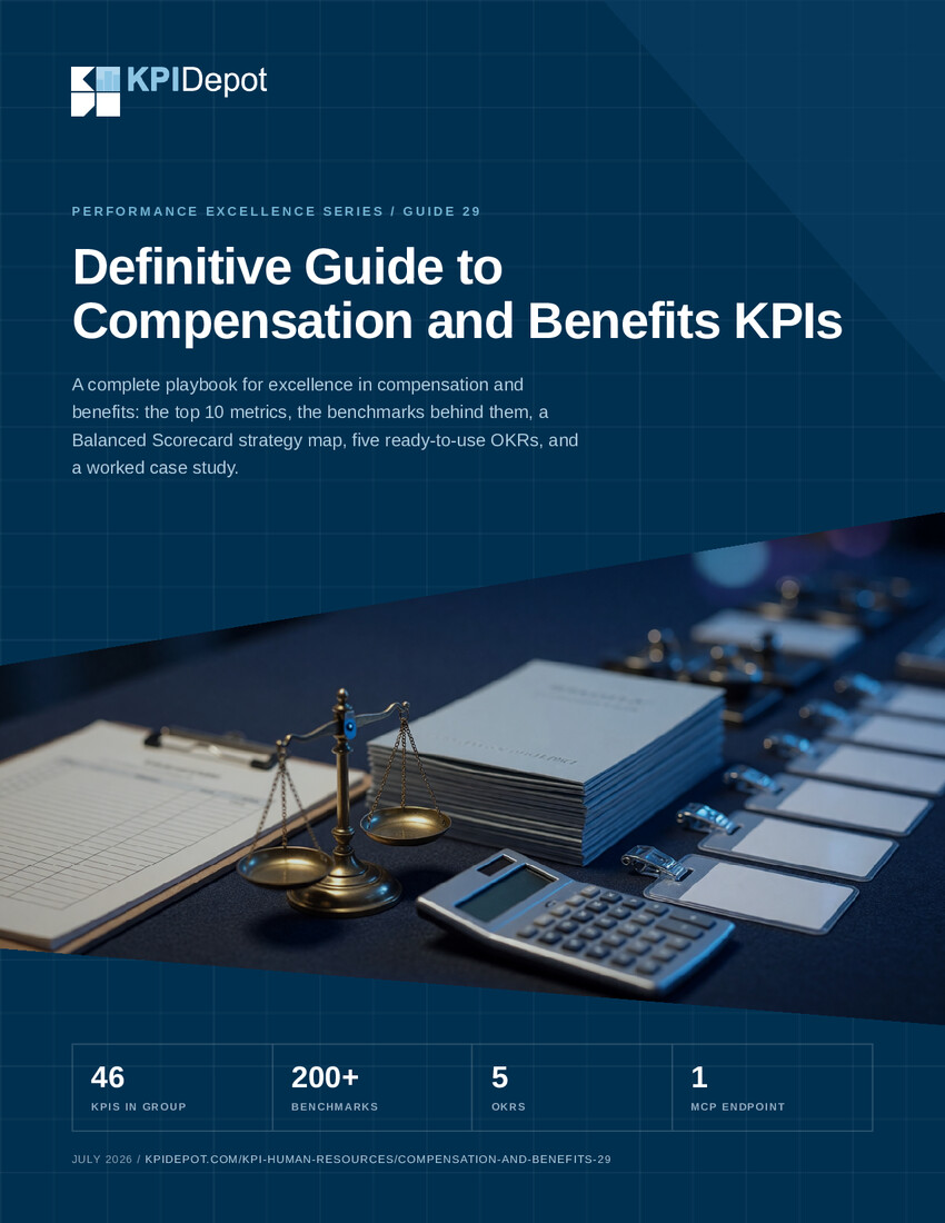 Definitive Guide to Compensation and Benefits KPIs cover