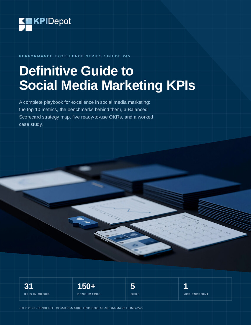 Definitive Guide to Social Media Marketing KPIs cover
