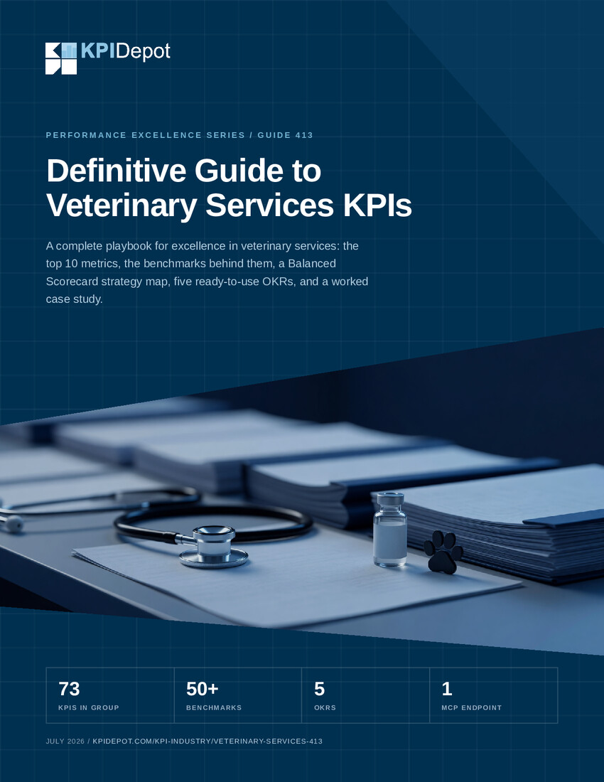 Definitive Guide to Veterinary Services KPIs cover
