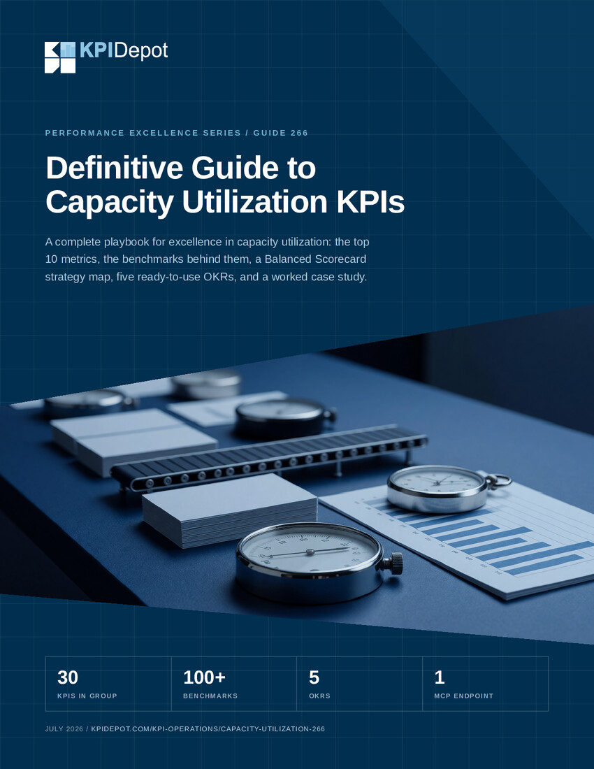 Definitive Guide to Capacity Utilization KPIs cover