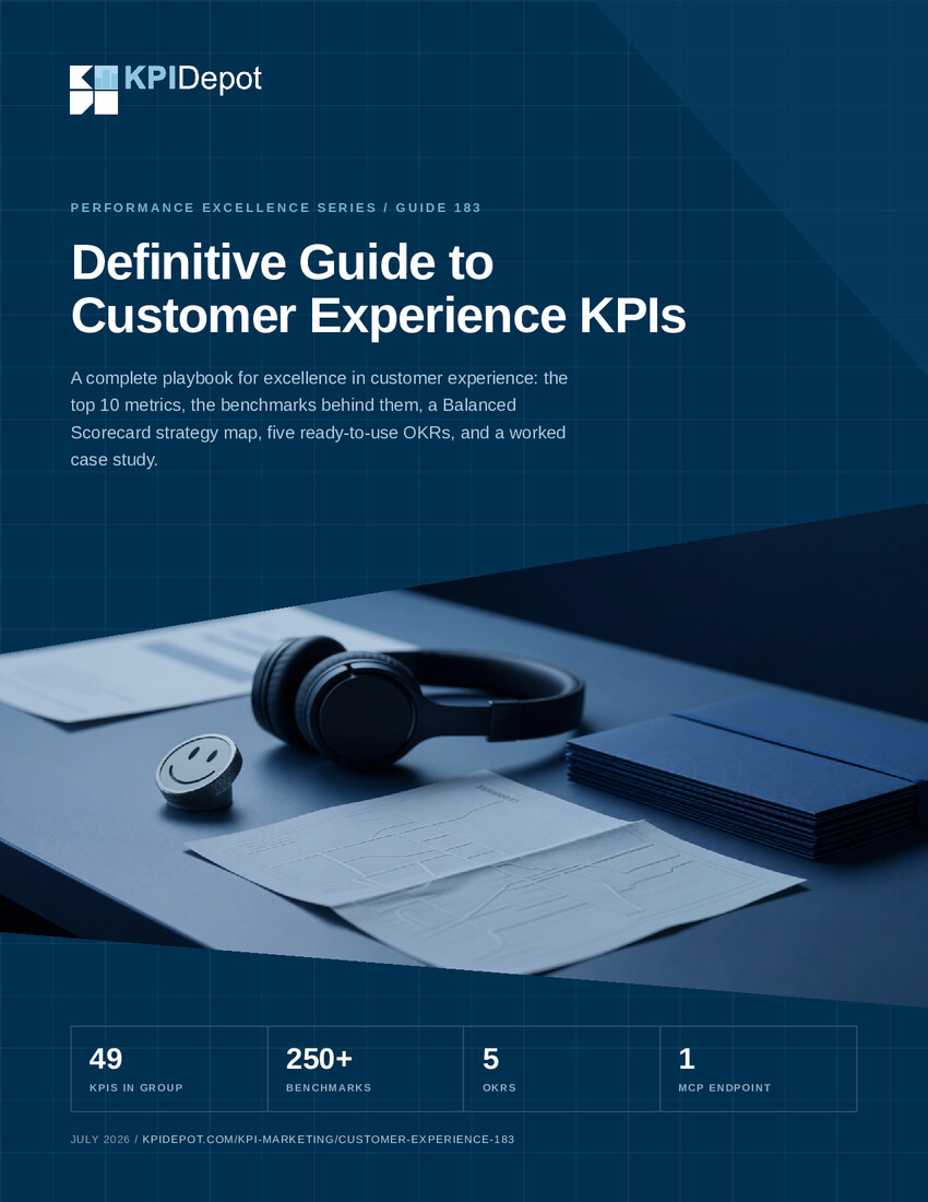 Definitive Guide to Customer Experience KPIs cover