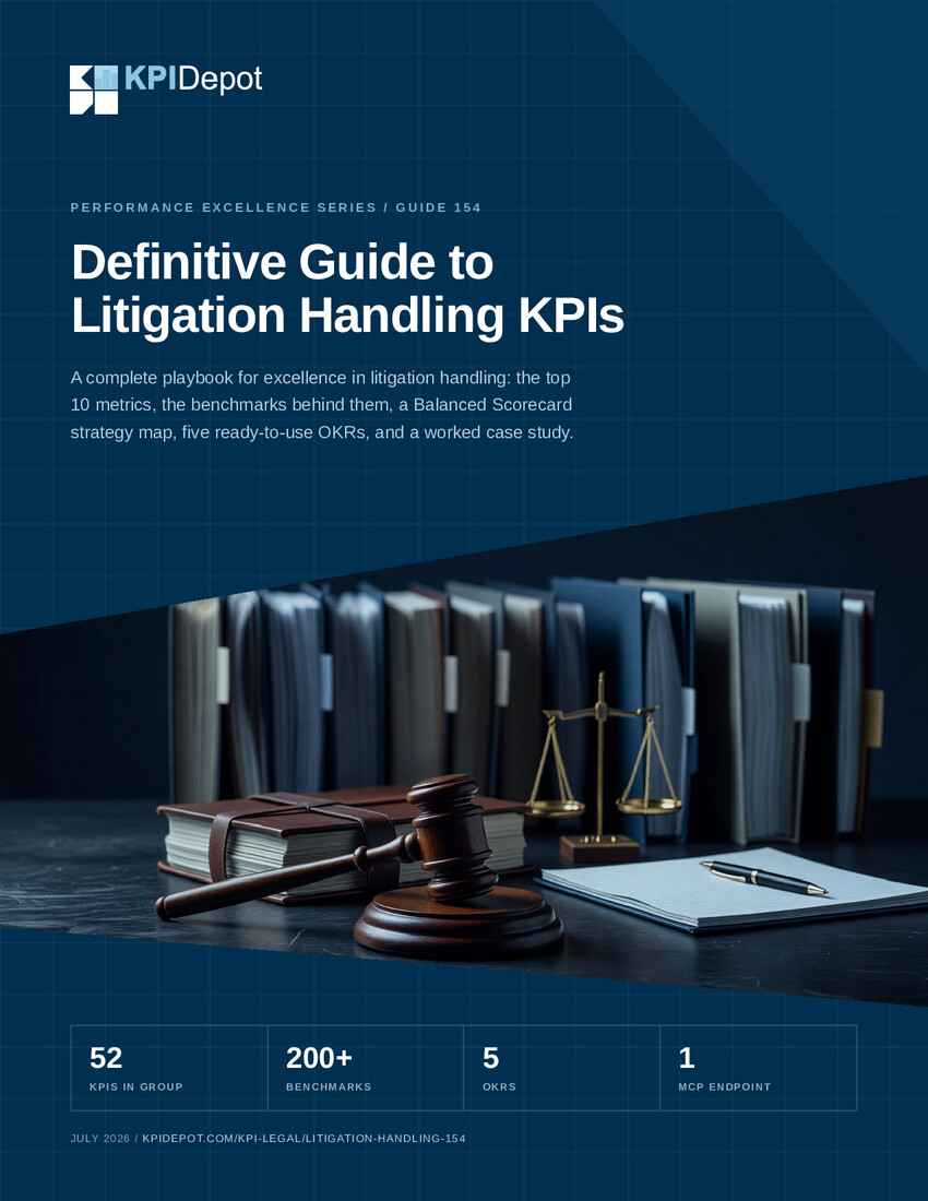 Definitive Guide to Litigation Handling KPIs cover