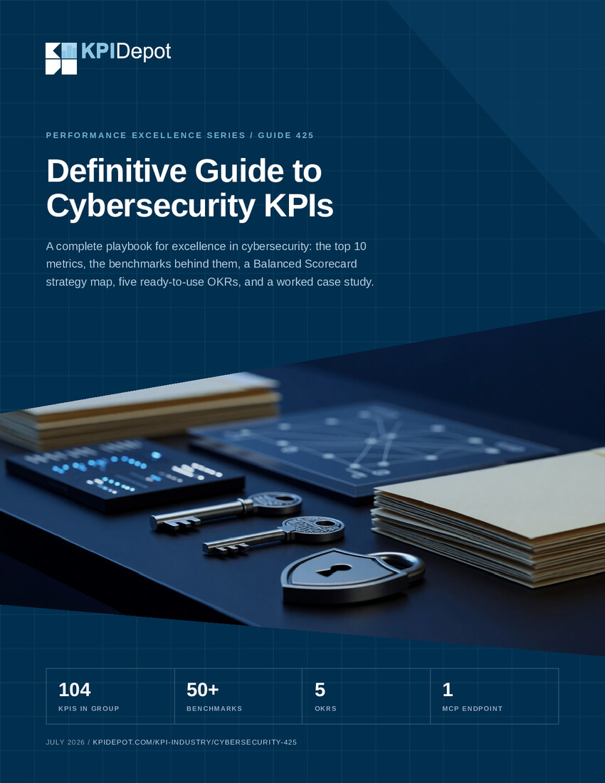 Definitive Guide to Cybersecurity KPIs cover