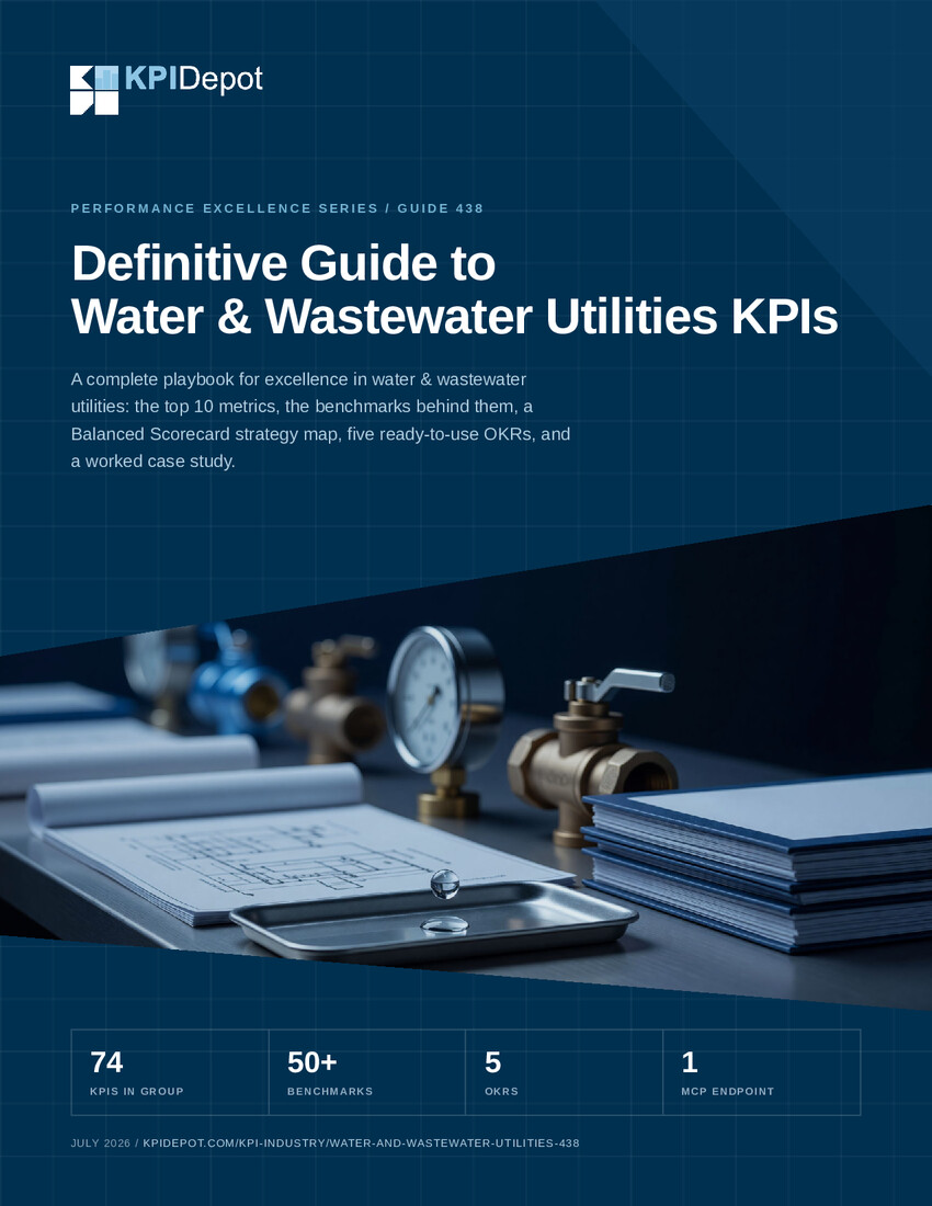 Definitive Guide to Water & Wastewater Utilities KPIs cover